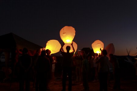 Light dusk lantern photo