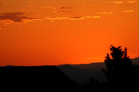 Evening sun mountain