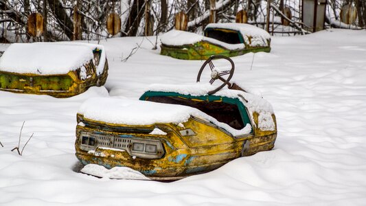 Fairground ukraine snow