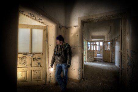 Abandoned indoors asylum photo