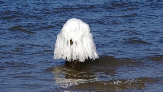 The baltic sea winter frost