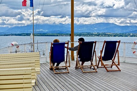 Water chair relaxation photo