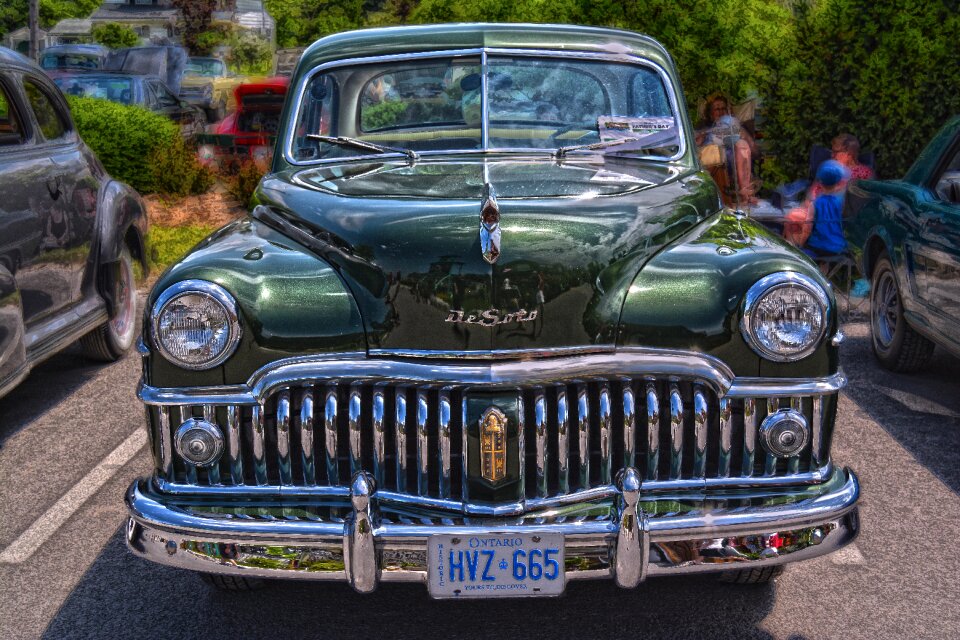 Transportation system chrome headlight