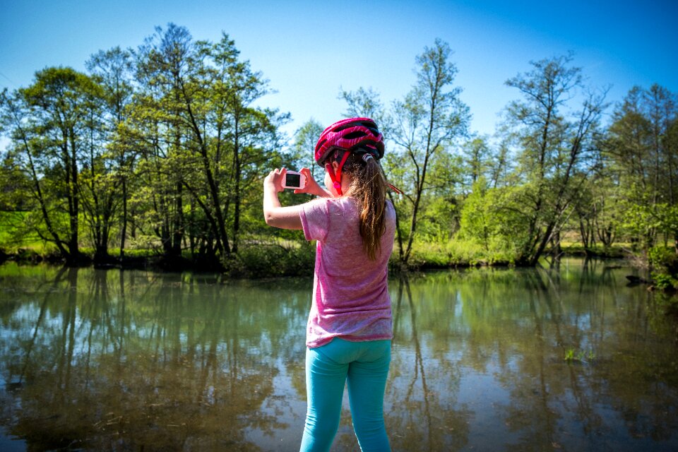 Lake leisure child