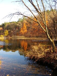 Water autumn scenery photo