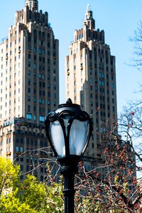 Central park blue lamp