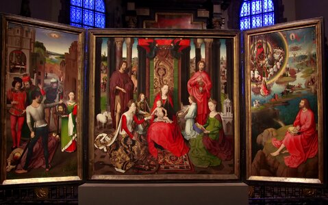 Memling triptych altarpiece salome photo