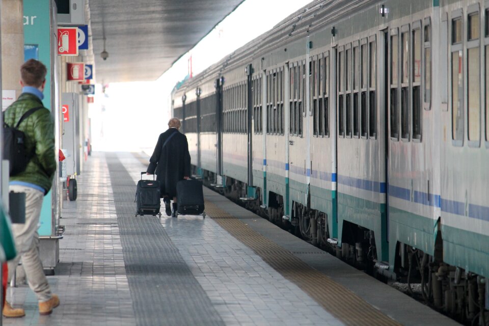 Railway people departure