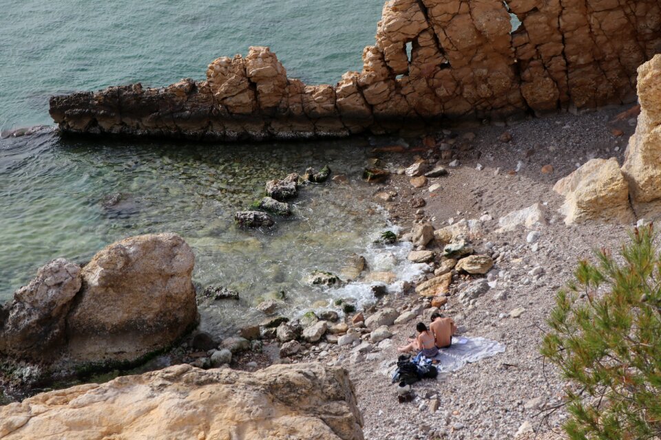 Beach couple love