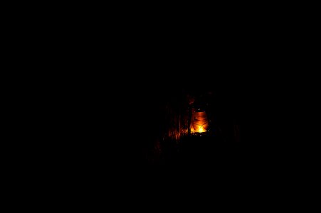 Dark burn lamp photo