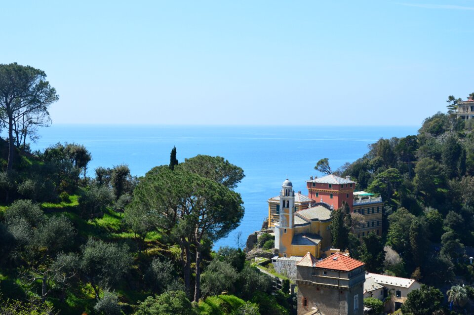 Sea panorama port