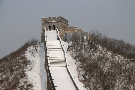 The great wall the user-le snow after the great wall of china