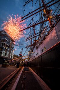 Sky outdoors fireworks photo