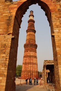 Ancient tower building qutub minar photo