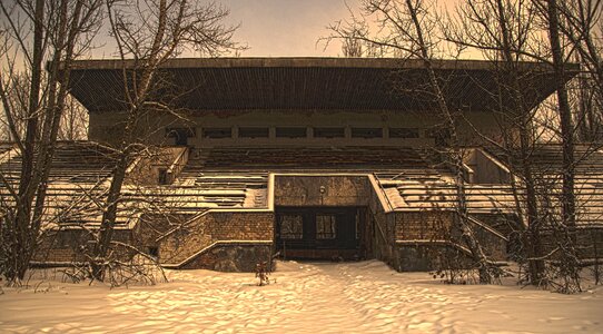 Chernobyl snow exclusion zone photo