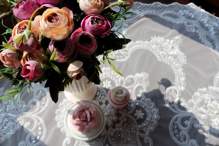 Bridal bouquet de fleurs romantic photo
