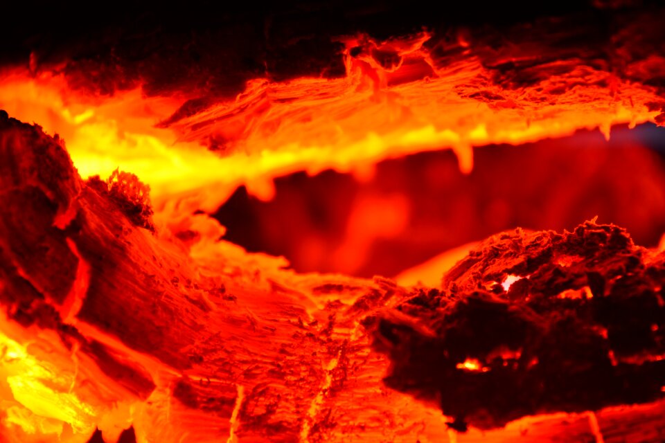 Burn flammable fire