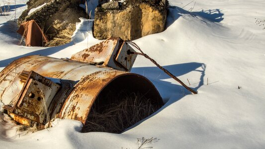 Winter radioactive radiation