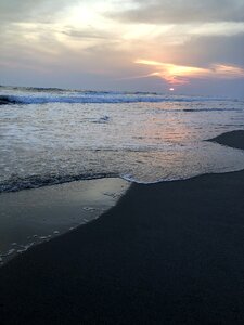 Dusk beach seashore