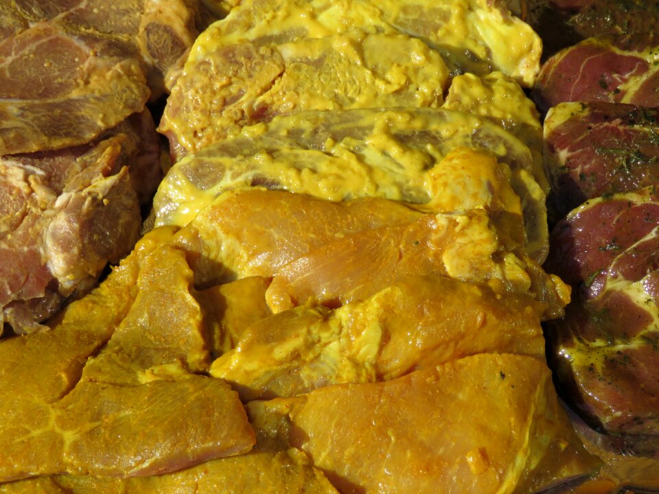 Steak seasoned food