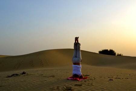 Yoga jaisalmer blue photo