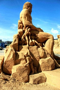 Sand sculpture statue artists