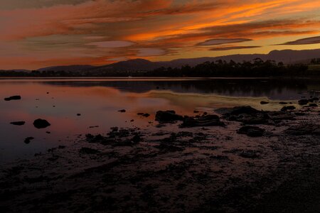 Coastal beach sky