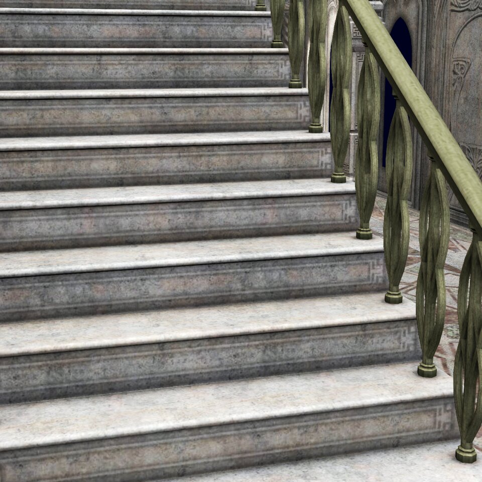 Rise staircase stone stairway