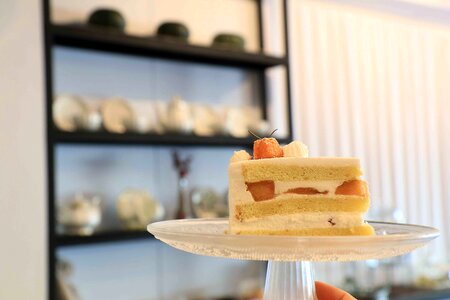 Bread dessert strawberry