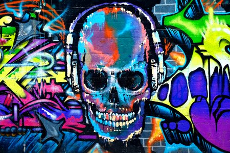 Mural artwork spray