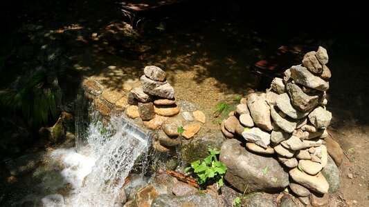 The body of water rock stone