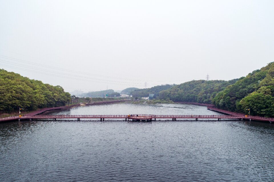 Scenery fine dust bridge