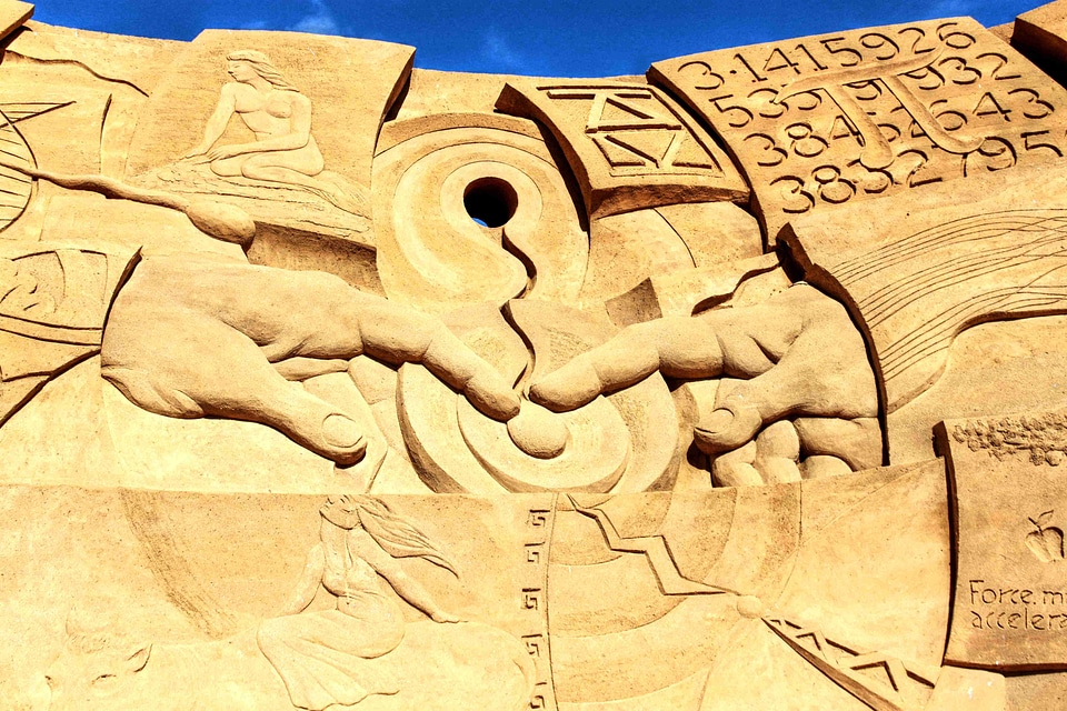 Sand sculpture architecture artists