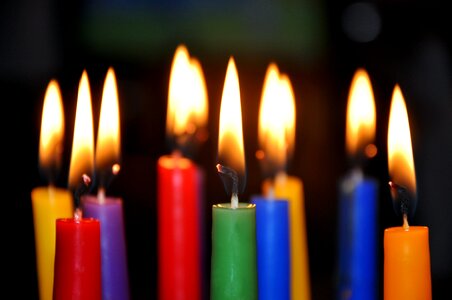 Christmas candles fire