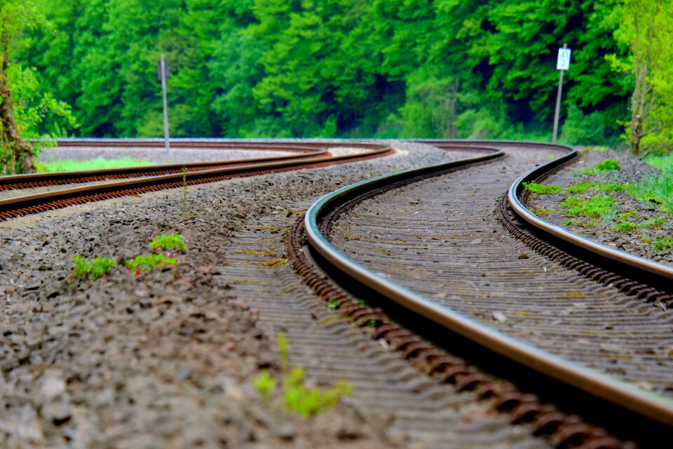 Rail track railway tracks