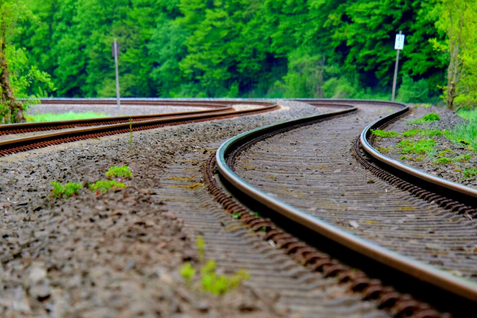 Rail track railway tracks photo