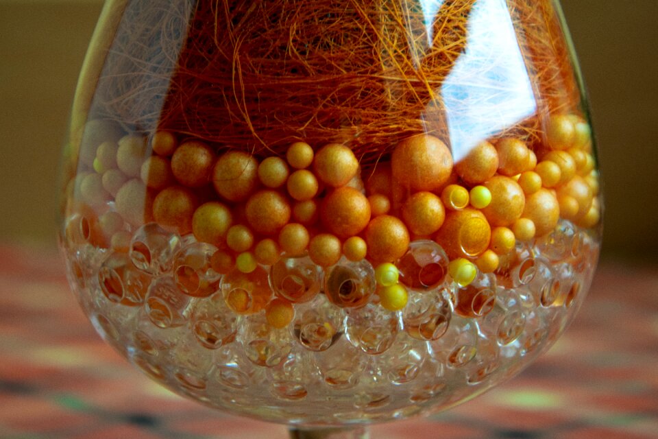 Balls container orange