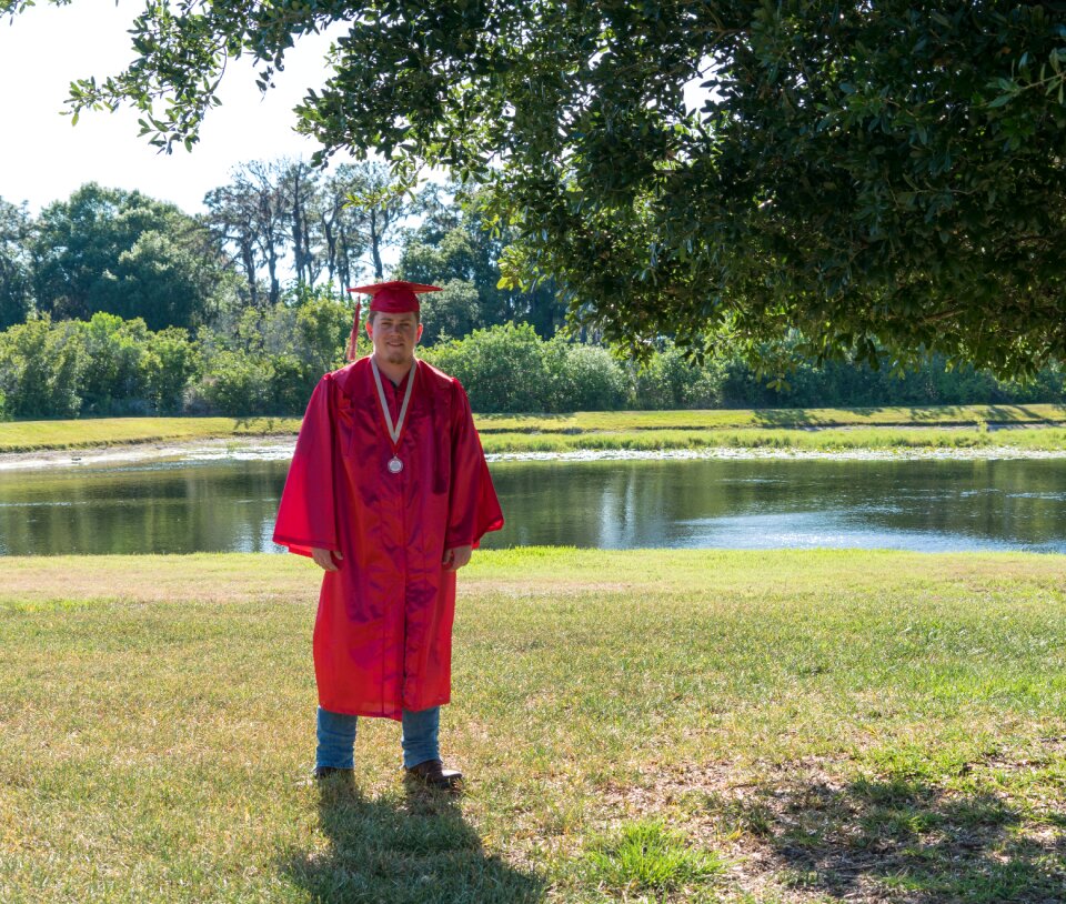 Graduation outdoors park