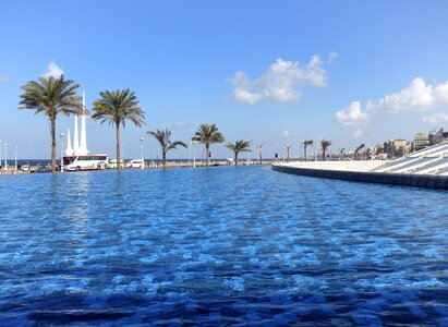 Sky water feature blue library photo