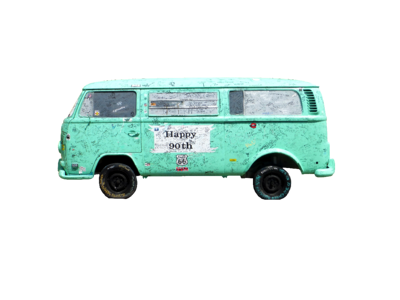 Old vehicle car blue
