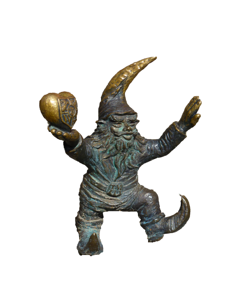 Statue bronze wroclaw gnome