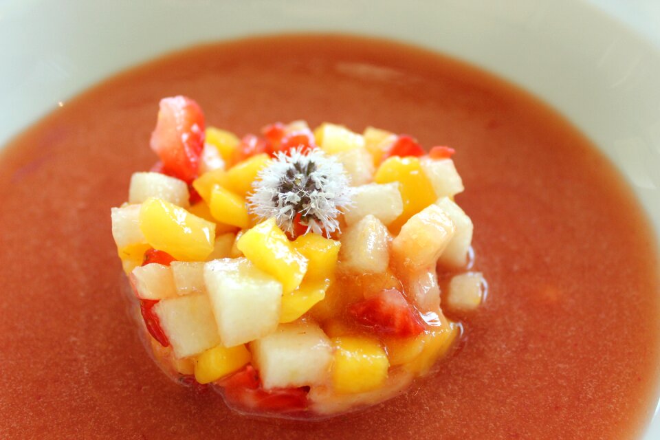 Vegetable cream fruit
