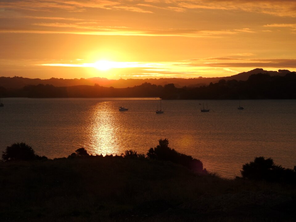 Dusk water evening