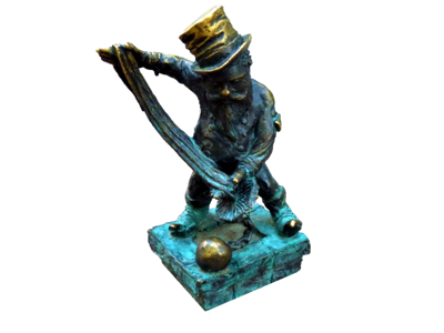 Gnome statue bronze sculpture