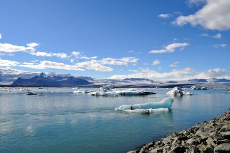 Ice water blue photo