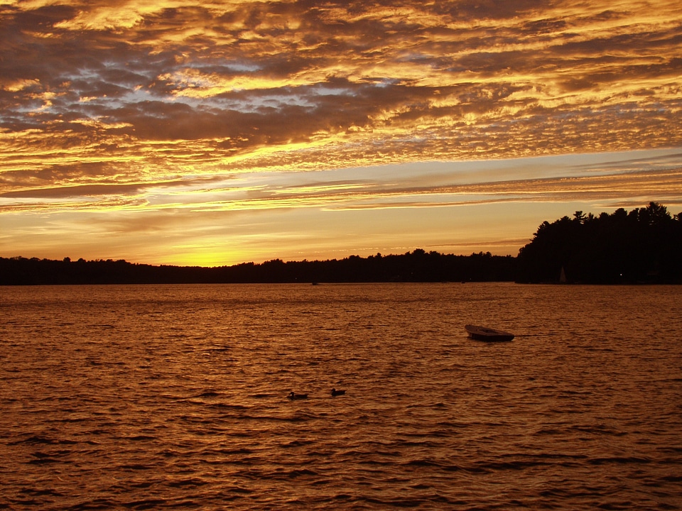 Landscape water evening