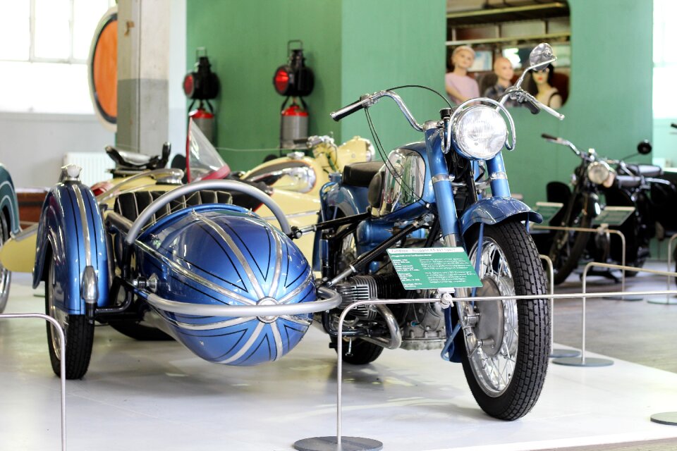 Transport system machine zündapp with sidecar