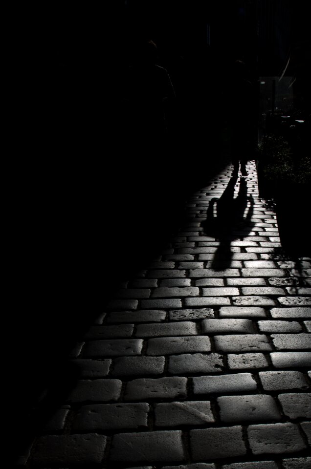 Light black and white shadow
