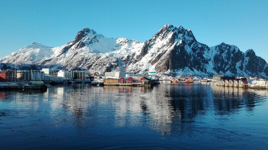 Norway panoramic image fjord photo