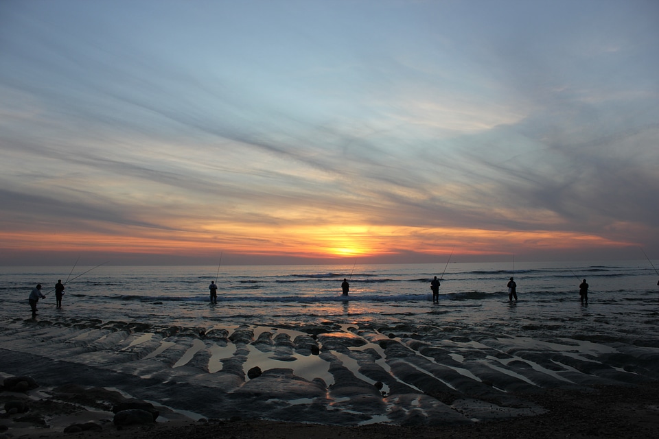 Water sunset sky